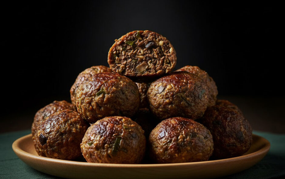 Foof by Hand plant-based field pea balls. The Next Gen